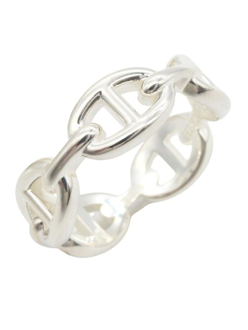 Hermes Ring Enchainee 925 Sterling Silver